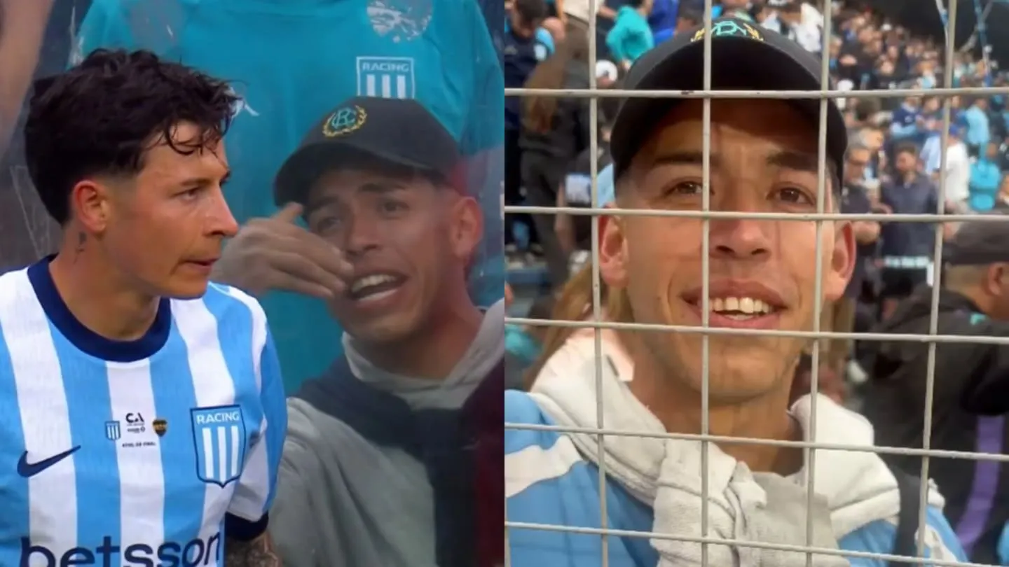 El hincha de Racing que “ayudó” a Lodico, con TyC: "99% mío el gol olímpico a Boca"