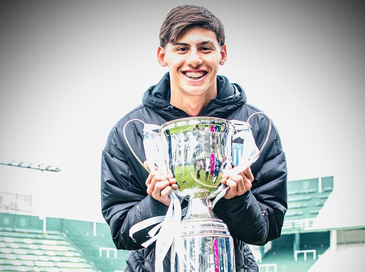 El juvenil de Racing que jugó el Mundialito y sufrió una fractura