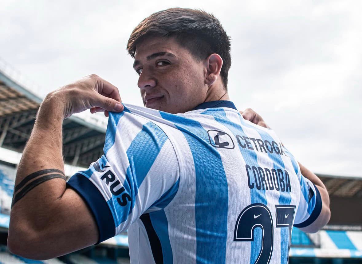 Córdoba se sumó al plantel de Racing y apunta a Huracán