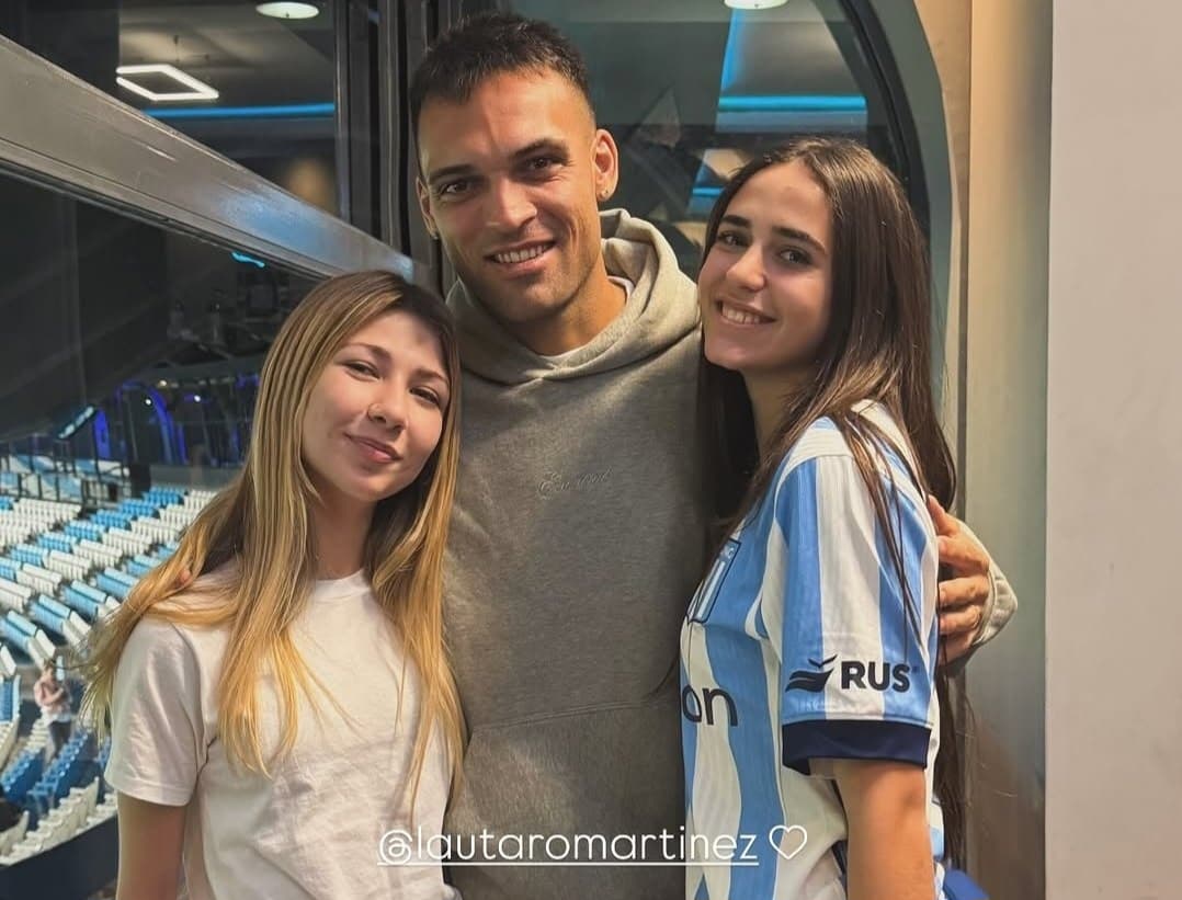Lautaro Martínez, tras su visita a Racing: "Messi nos deja un legado"