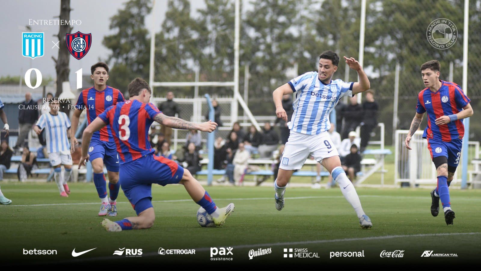 A Racing no le alcanzó el envión y perdió con San Lorenzo