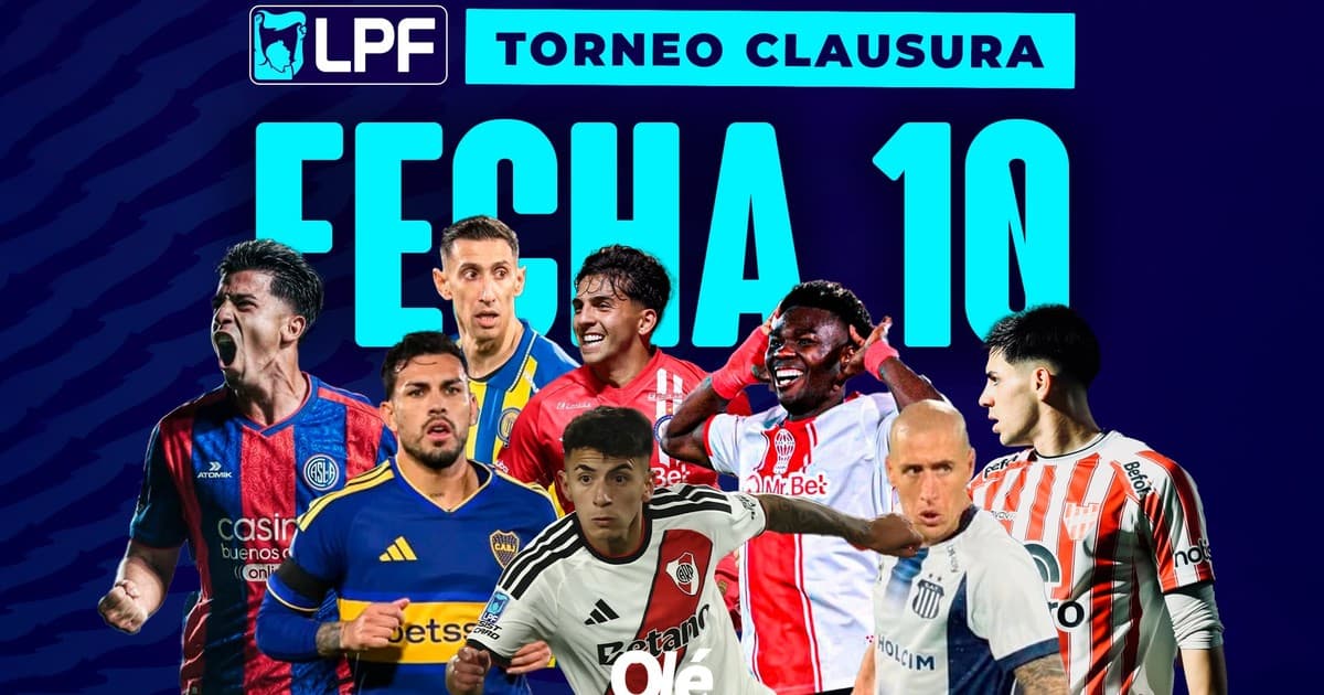Fecha 10 del Clausura: horarios, días y TV de los 15 partidos
